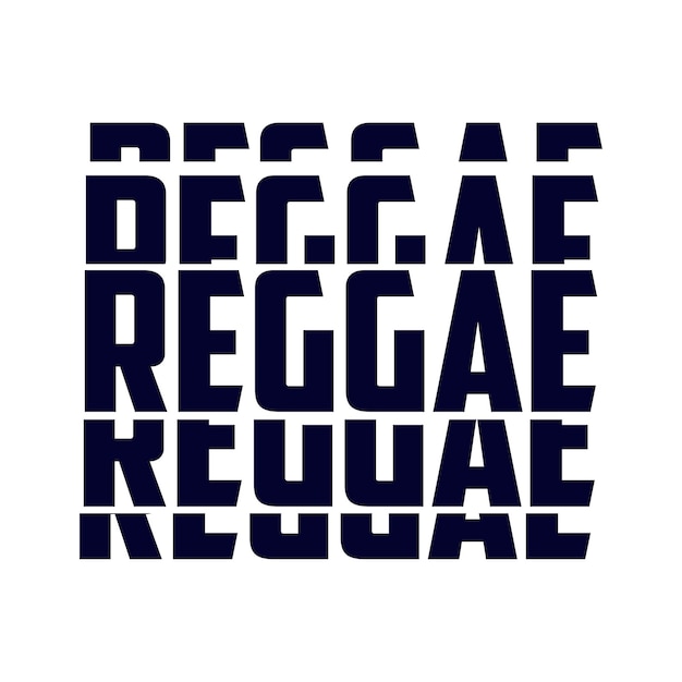 T-shirt y ropa de estilo reggae diseño abstracto cartel de tipografía de impresión vectorial