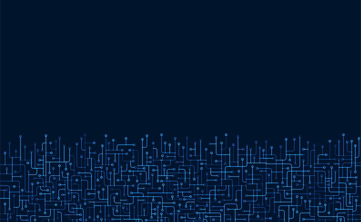 Vector tabla de circuitos tecnología de alta tecnología conexión cibernética conexiones electrónicas conexiones de red