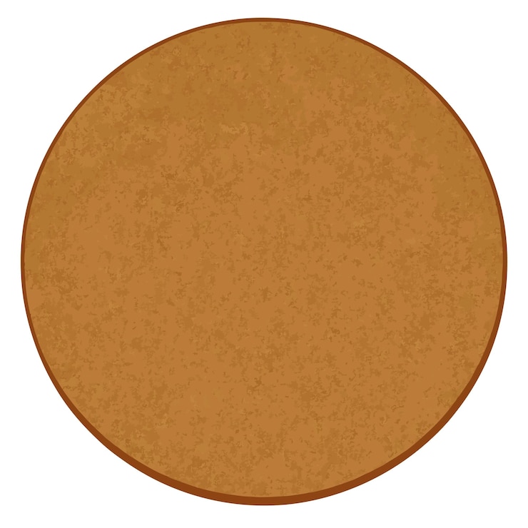 Vector tabla de corcho circular sin marco superficie sencilla y funcional para memos y mensajes