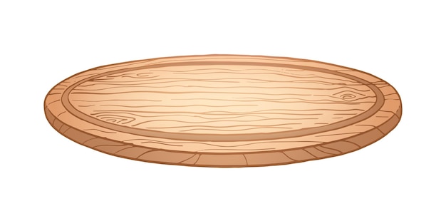Tabla de cortar de cocina de madera redonda