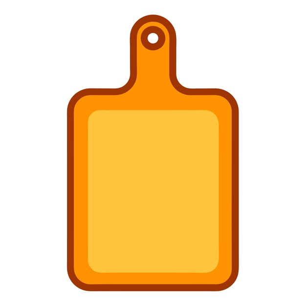 tabla de corte de cocina con vector de cuchillo