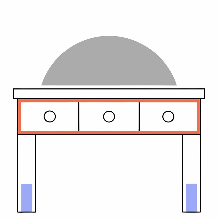 Vector tabla de entrada vector simple minimalista con un fondo blanco