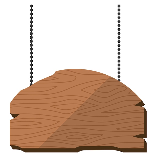 Tabla de madera colgante