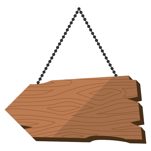Tabla de madera colgante