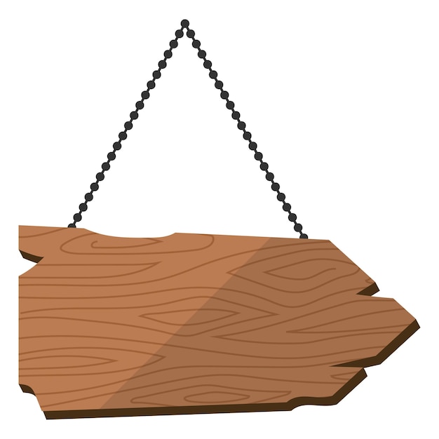 Tabla de madera colgante