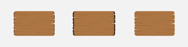 Tabla de madera con conjunto de vectores de textura