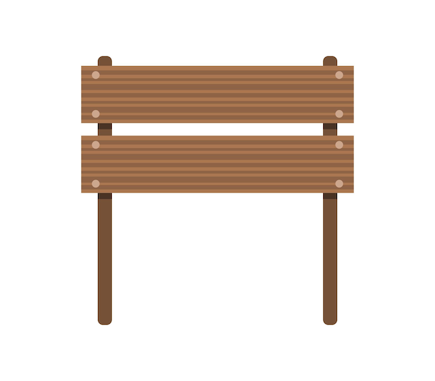 Tabla de señales de madera