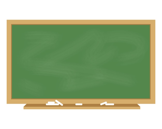 Tabla verde De vuelta a la escuela Educación Ilustración vectorial