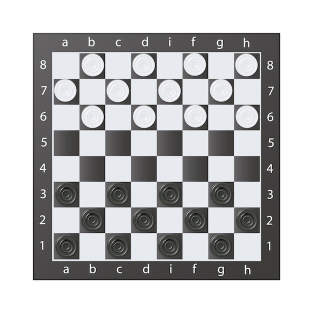 Tablas de ajedrez sobre fondo de madera juego de cartas con piezas en vector blanco y negro