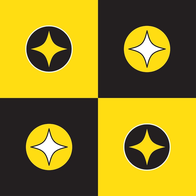 Tablero de ajedrez amarillo y negro con brillo sin costuras patrón de fondo Ilustración vectorial