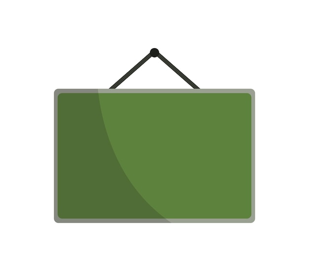 Tablero colgante verde