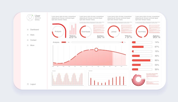 Tablero, excelente diseño para cualquier propósito del sitio. Plantilla de infografía empresarial.