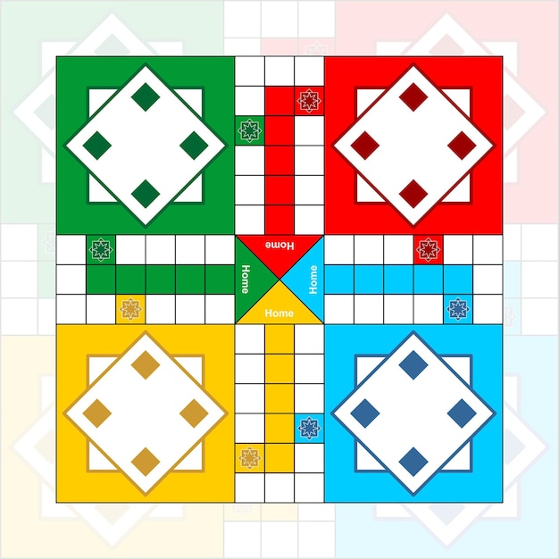 Tablero de juego de Ludo