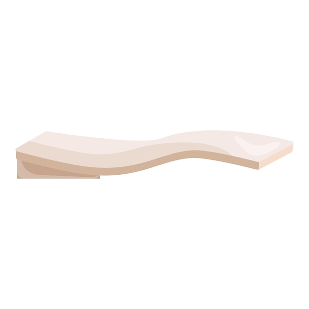 Tablero de madera aislado sobre fondo blanco.