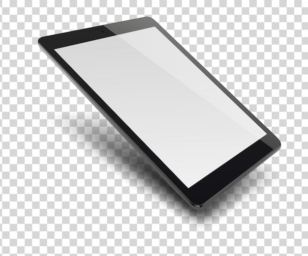 Vector tablet pc con pantalla en blanco.