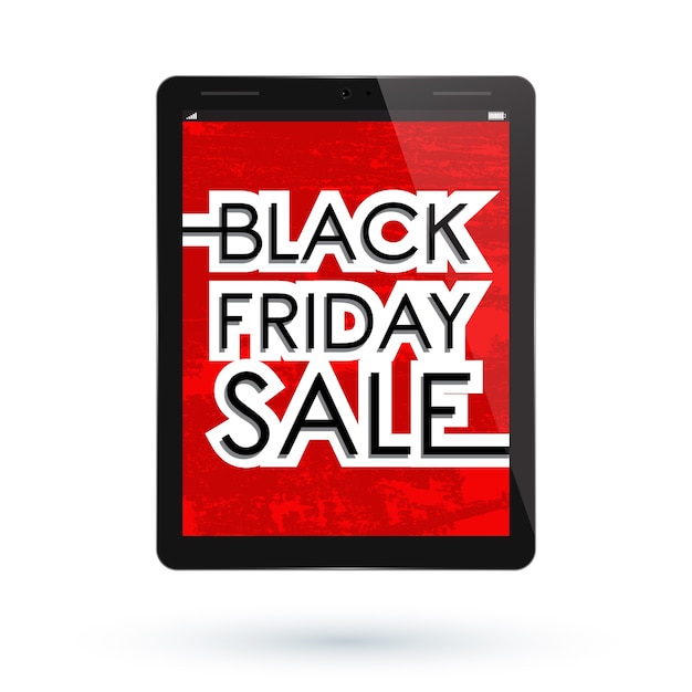 Vector tableta black friday