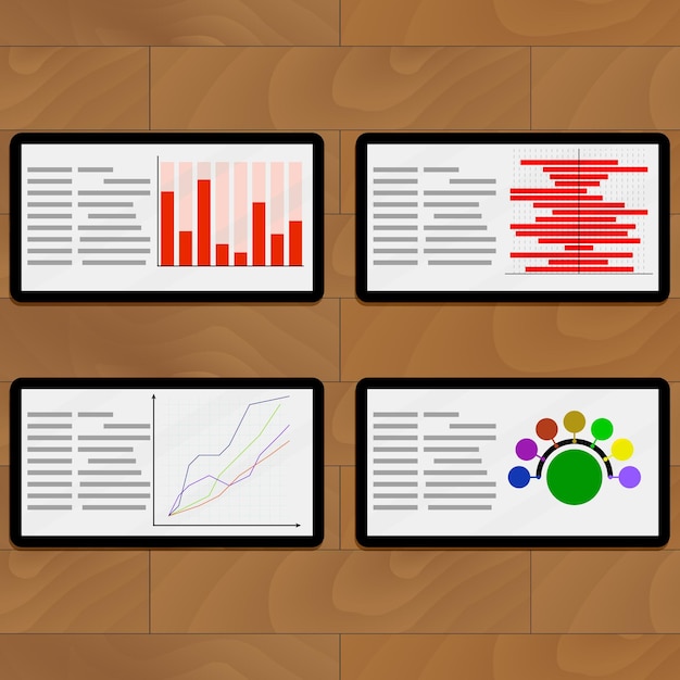 Tabletas con marketing estadístico