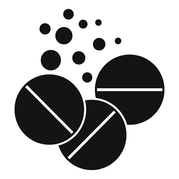 Tablillas redondas que caen creando una composición abstracta