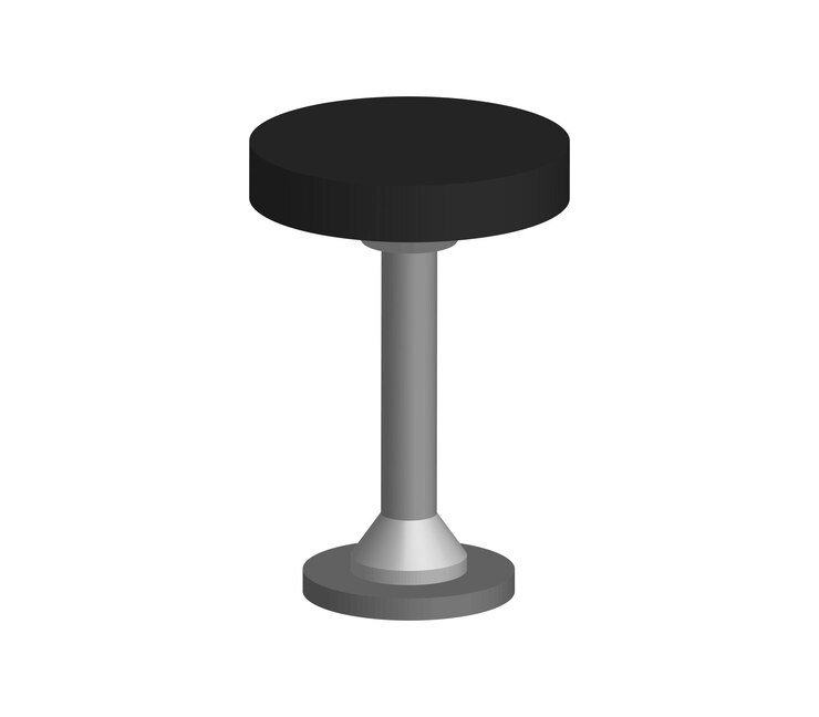 Vector taburete de bar tridimensional