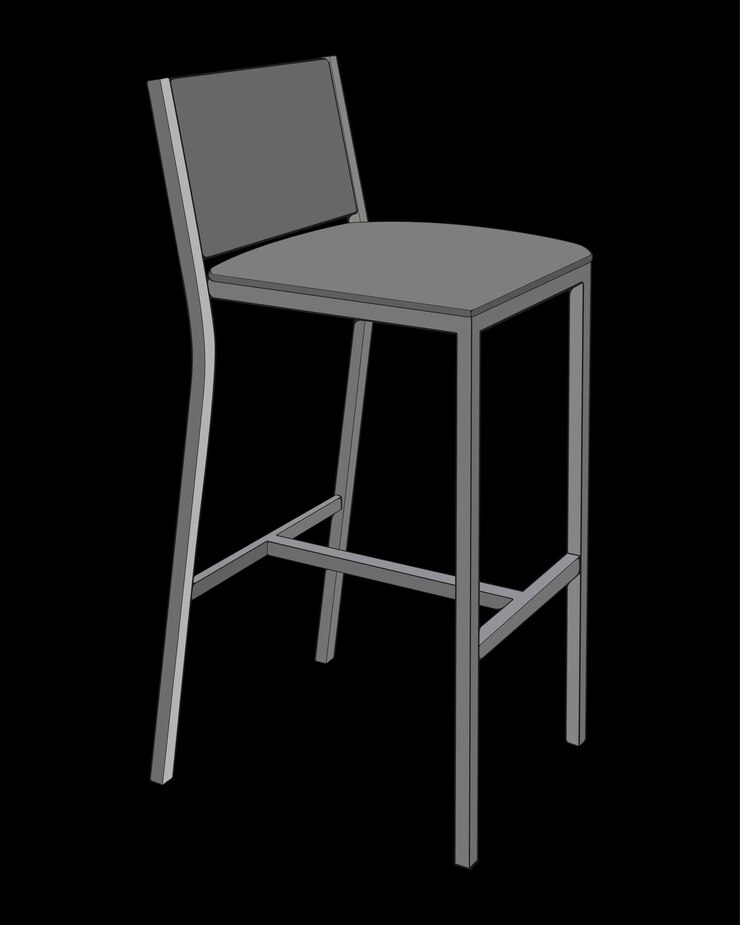 Vector taburete de bar vector de coloración perfecta ilustración personalizable de arte vectorial club nocturno bebiendo establecer