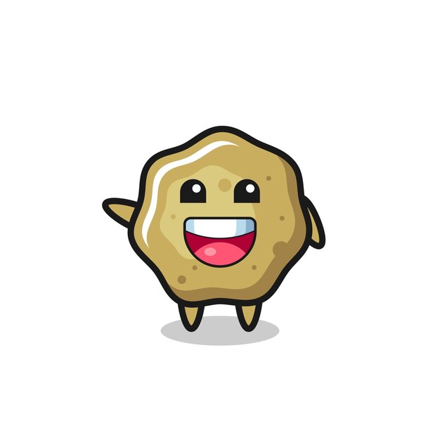 Taburetes sueltos felices linda mascota personaje lindo diseño