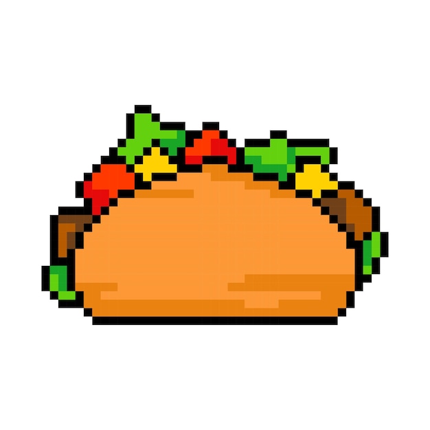 Taco de píxeles, taco de 8 bits.