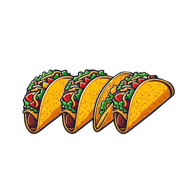 Vector tacos ai imagen generada