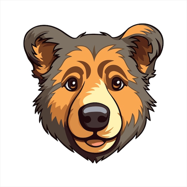 Vector tahltan oso raza de perro dibujos animados lindo kawaii personaje animal mascota aislado pegatina ilustración