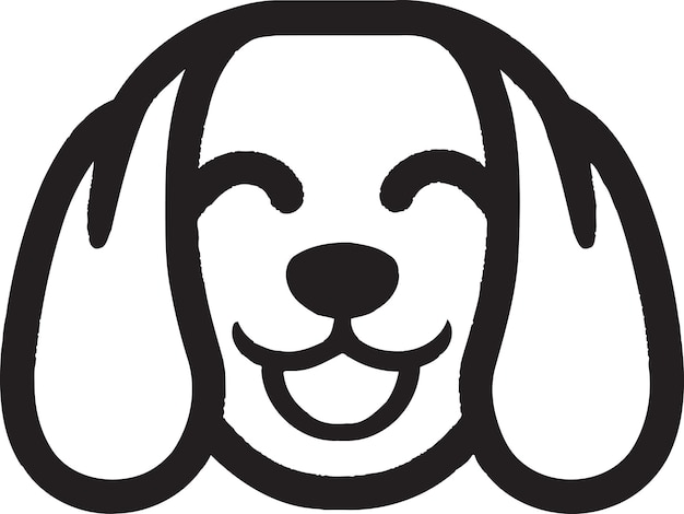 Tailwagging cuentos perro Vector icono logotipo diseño
