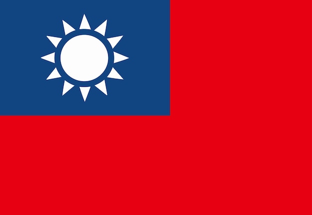 Vector taiwan banderas de la república de china roc