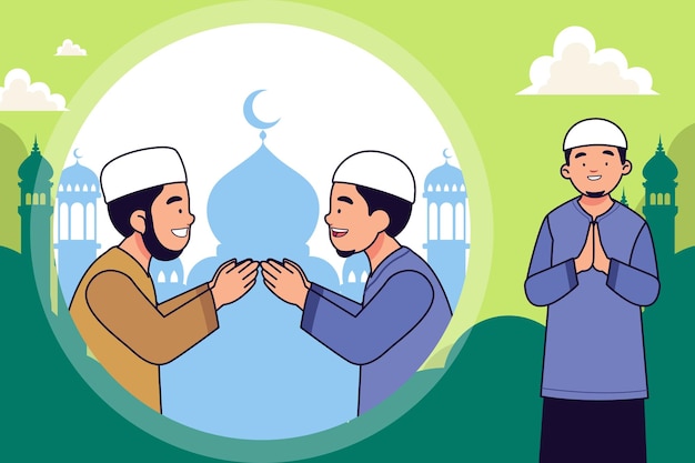 Takabbalallahu Minna wa Minkum Taqabbal Ya Karim (El Señor es el más grande y el más poderoso de todos los hombres).
