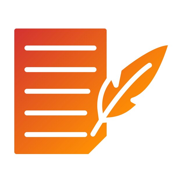 Taller de escritura de diseño vectorial Estilo de icono
