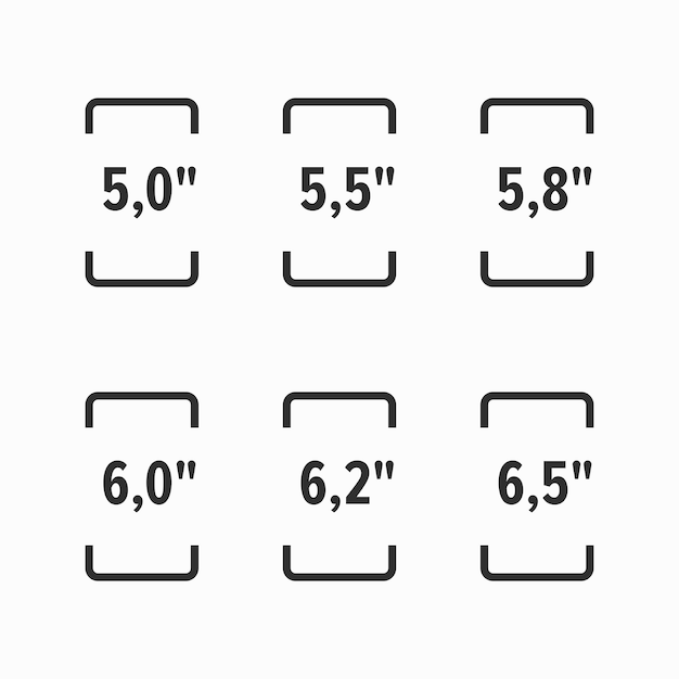 Tamaños de pantalla de teléfonos inteligentes (resoluciones)