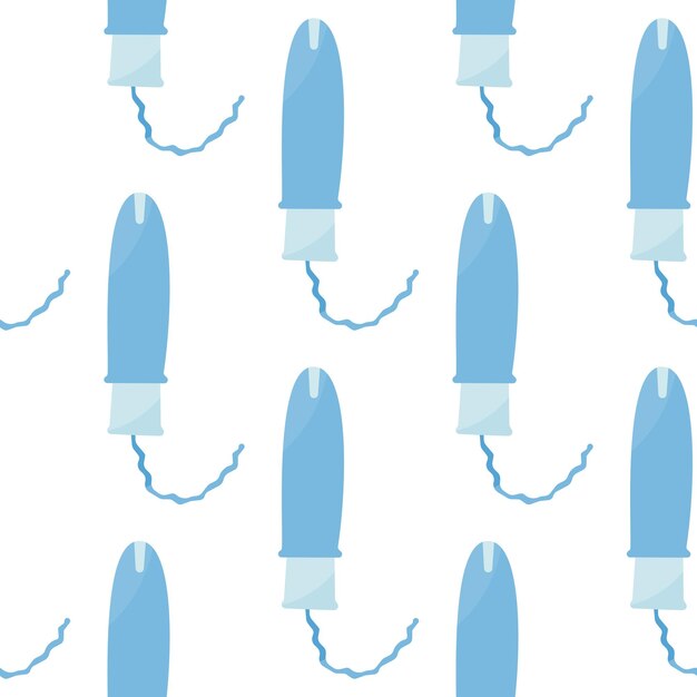 tampón menstruación patrón menstrual de la mujer protección del aplicador de sangre textil