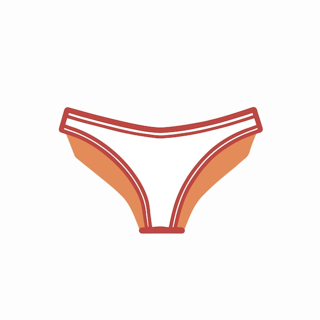Tanga ropa interior Panty moda ilustración icono Vector ilustración