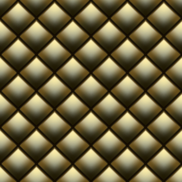 Tapicería decorativa Soft Gloss Seamless Quilted Pattern. Plantilla de verdadero lujo con hilo de oro. Y también incluye