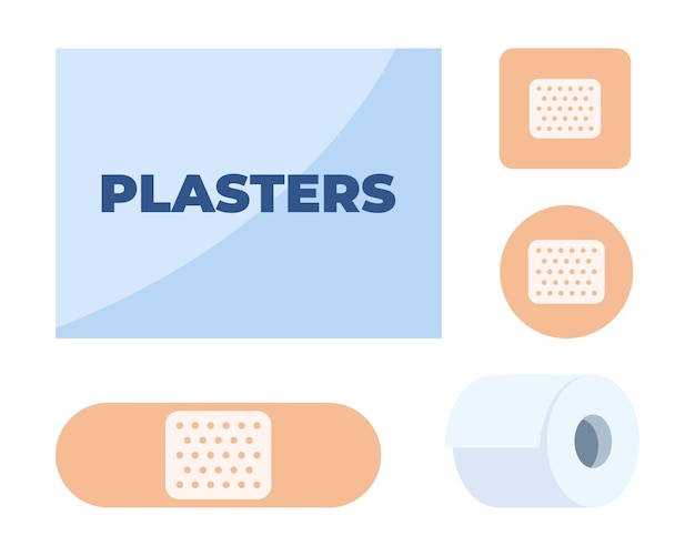 Tapones adhesivos para sellar heridas y lesiones tiras adhesivas antibacterianas y