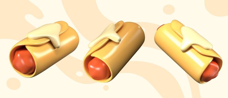 Vector taquitos realistas en diferentes posiciones plantilla vectorial de comida mexicana