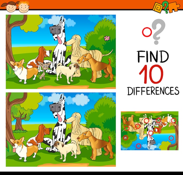 tarea de diferencias para niños