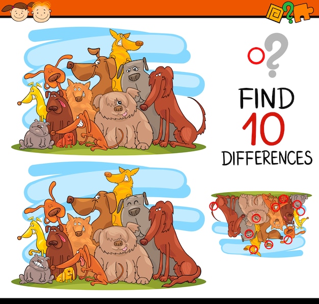 tarea de diferencias para niños