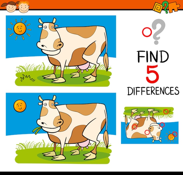 tarea de diferencias para niños