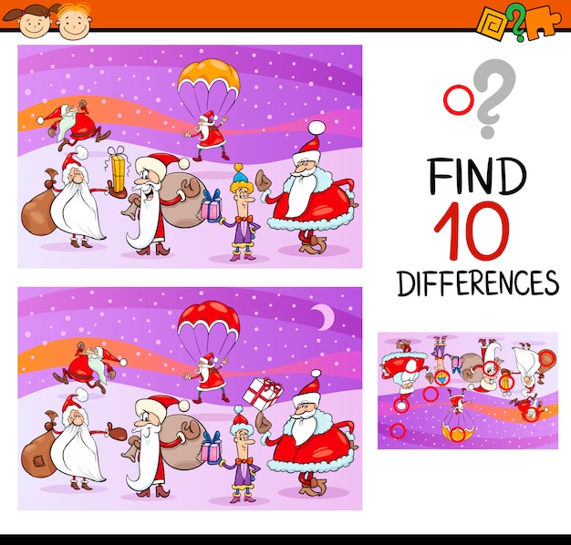 tarea de diferencias preescolares