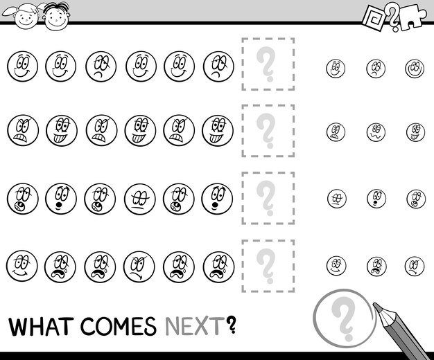 tarea de patrón de kindergarten