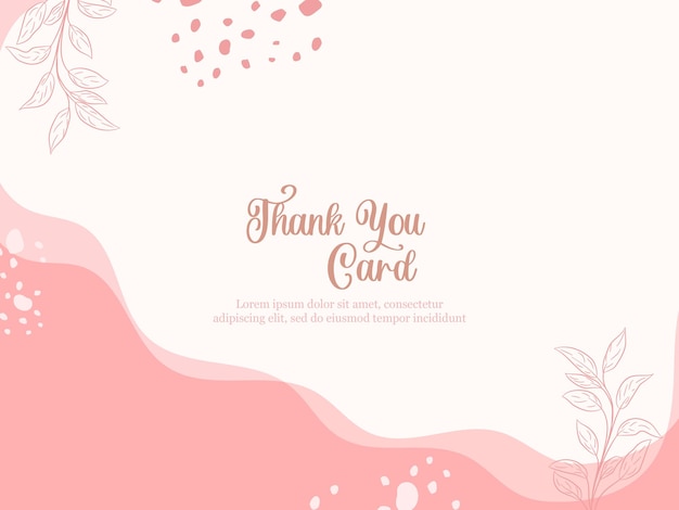 Vector tarjeta de agradecimiento con diseño de plantilla de estilo memphis