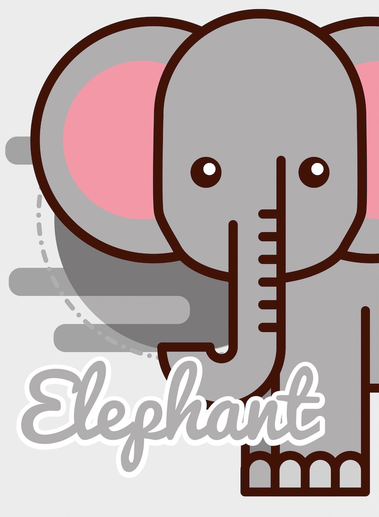 Vector tarjeta de animales de safari