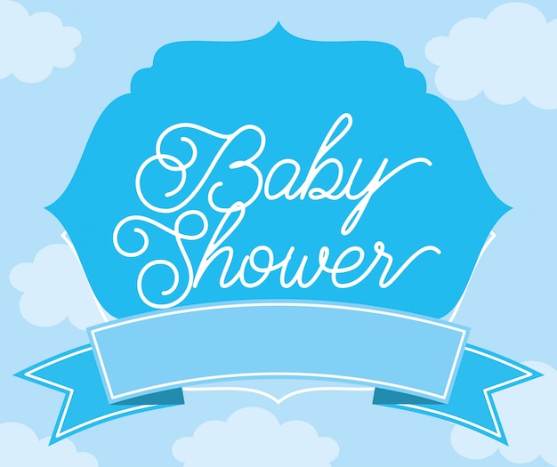 Tarjeta de Baby Shower para el nacimiento de una niña