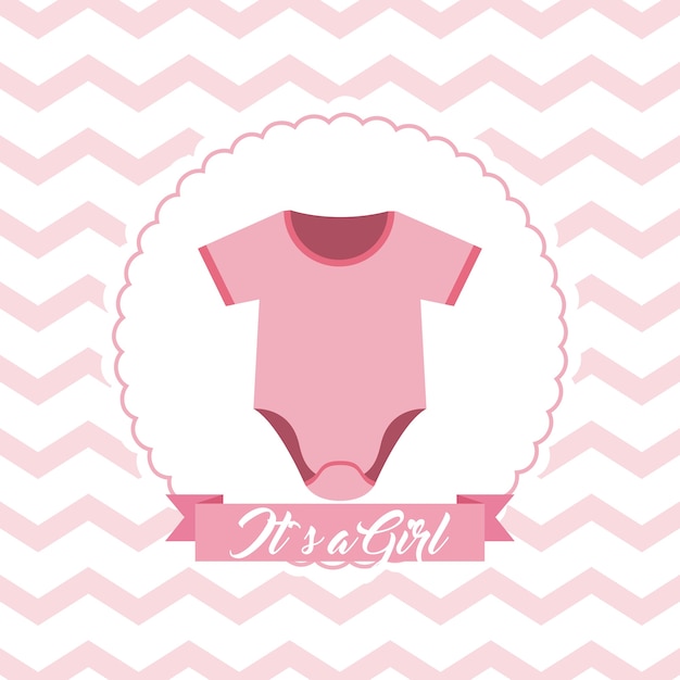 Tarjeta de Baby Shower para el nacimiento de una niña