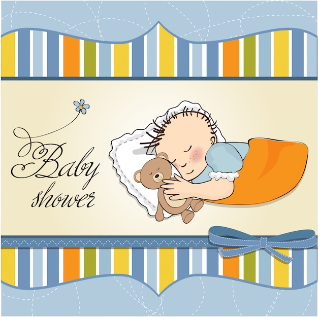 Vector tarjeta de baby shower