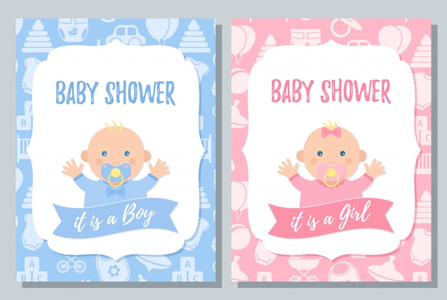 Tarjeta de baby shower.