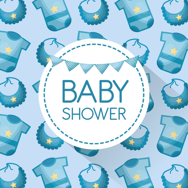 Vector tarjeta de baby shower